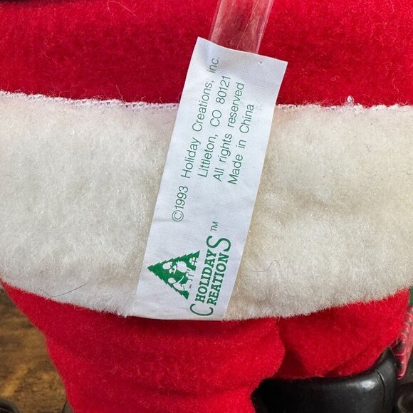 1993 Vintage Santa Lighted Lamp Post Christmas 36" Tall With Cats Music Box - Picture 15 of 17